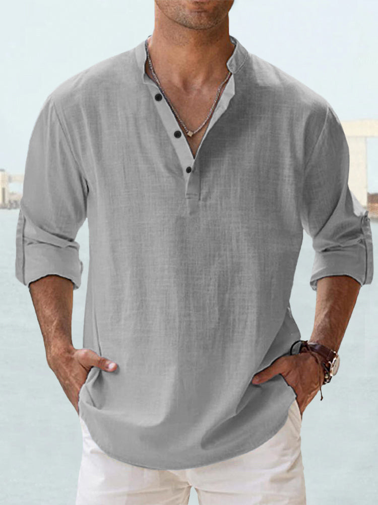 Coastal Linen Henley
