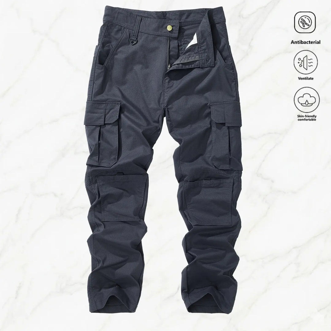 Gray cargo pants